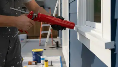 Professional exterior caulking and sealing service by house painters in Fort Wayne, IN