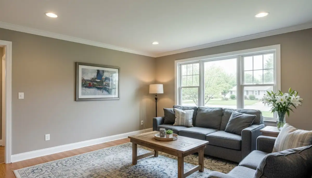 Professional interior painting in Fort Wayne IN showcasing smooth walls and fresh modern home colors