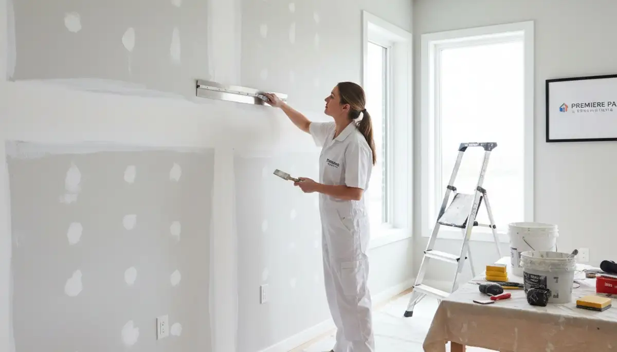 Professional drywall repair and wall painting in Fort Wayne, IN home by expert local painters