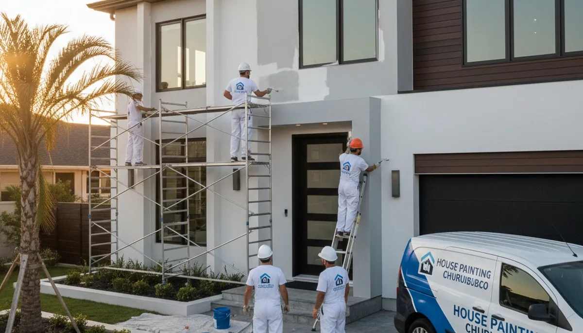 Fort Wayne, IN house painters providing professional interior and exterior painting services