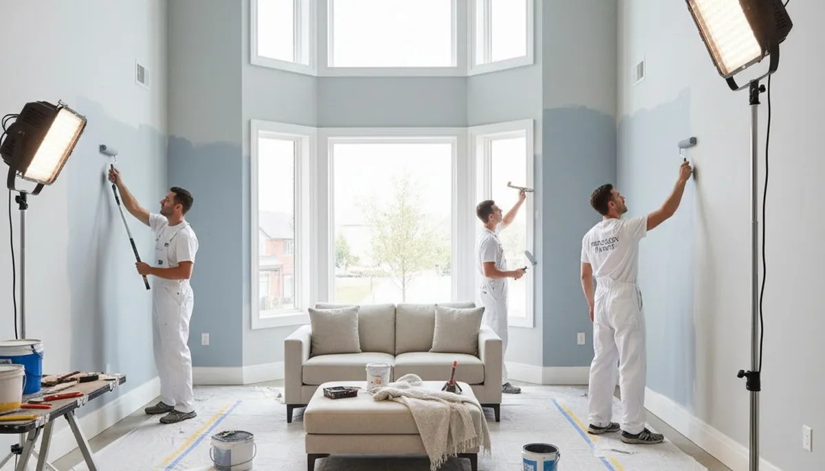 Professional interior house painting in Fort Wayne IN with expert painters and smooth wall finishes