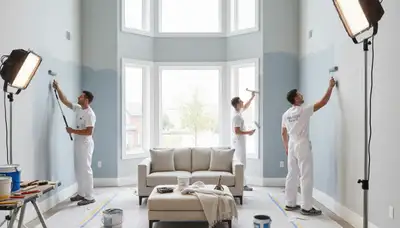 Professional interior house painting in Fort Wayne IN with expert painters and smooth wall finishes