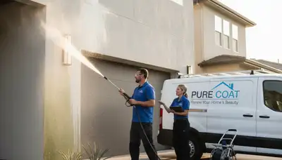 Professional pressure washing Fort Wayne IN home exterior by expert house painters