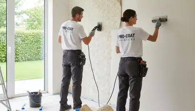 Professional wallpaper removal service in Fort Wayne, IN home interior by expert painters